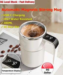 Automatic Magnetic Stirring Mug Rechargeable (380ML - USB Type C)